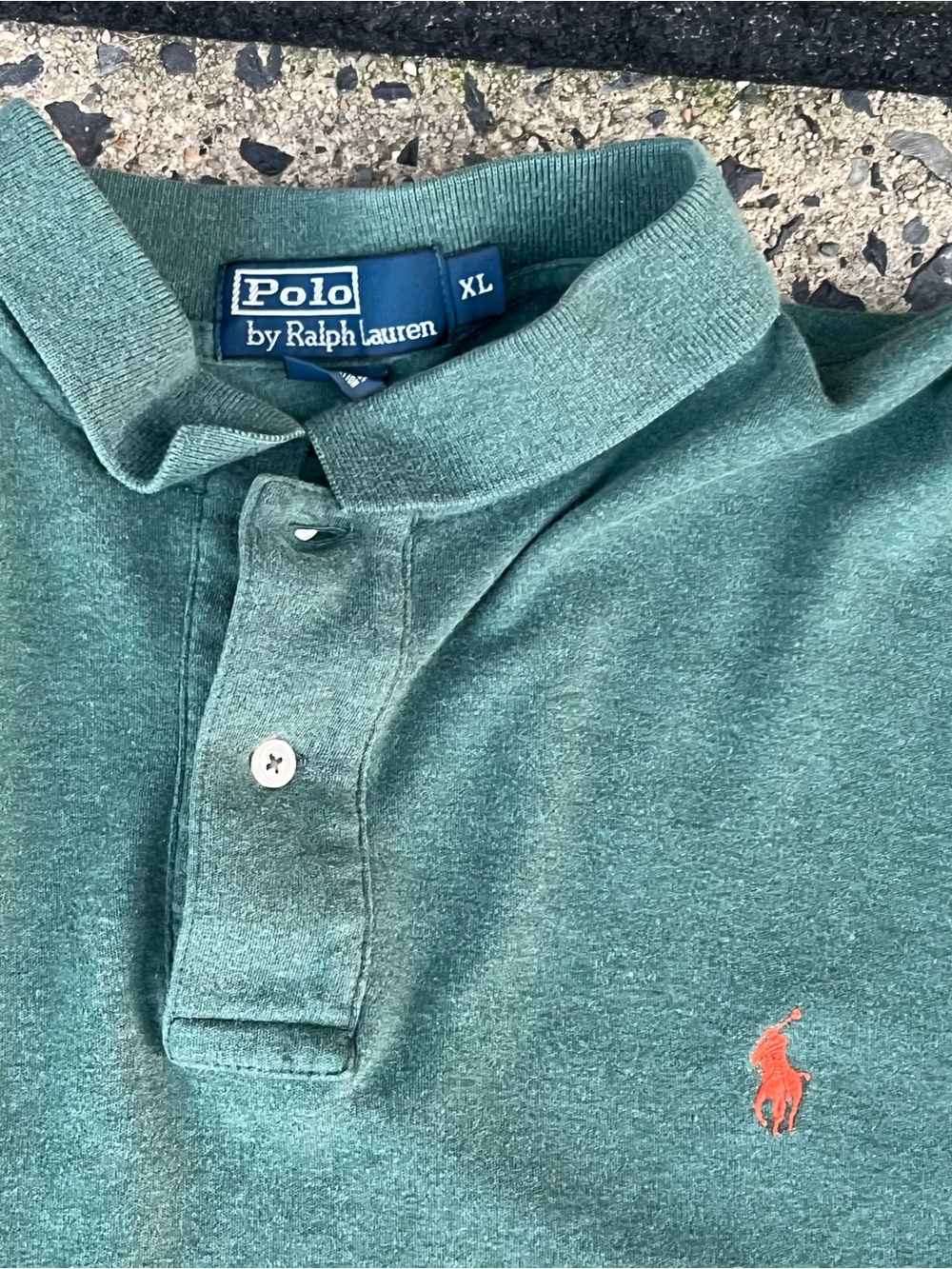 Polo by Ralph Lauren Teal Green Polo with Orange Pony